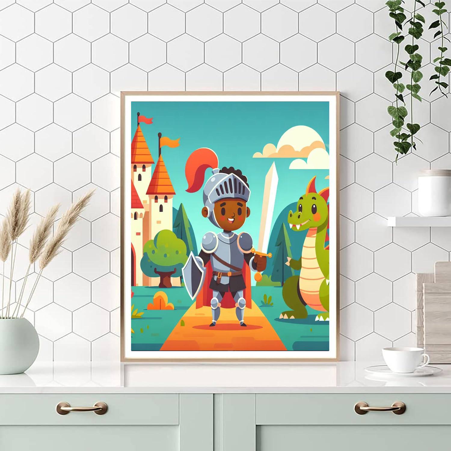 Fantasy Knight's Quest Number Painting