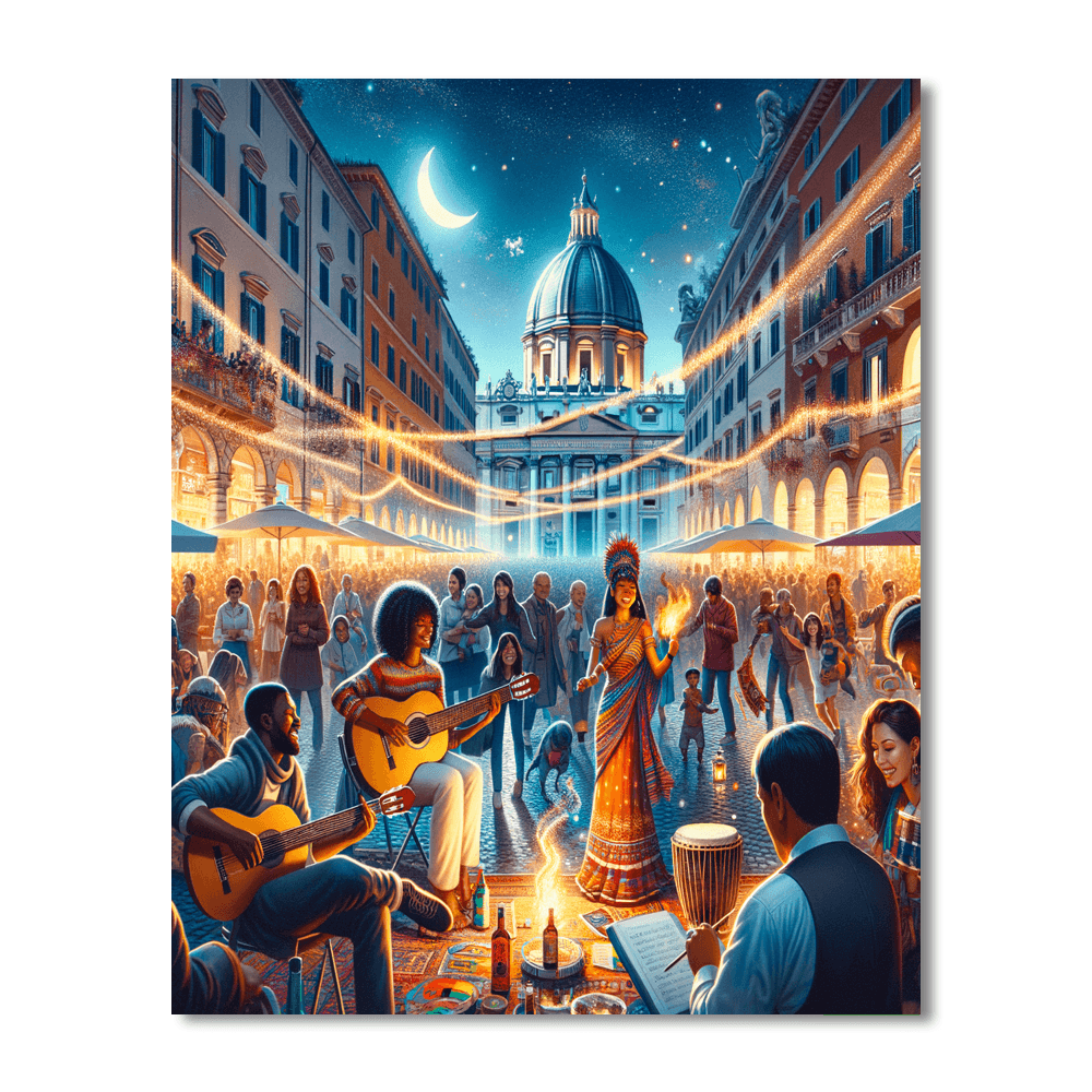 Notte Bianca - Italy Painting By Numbers Kit