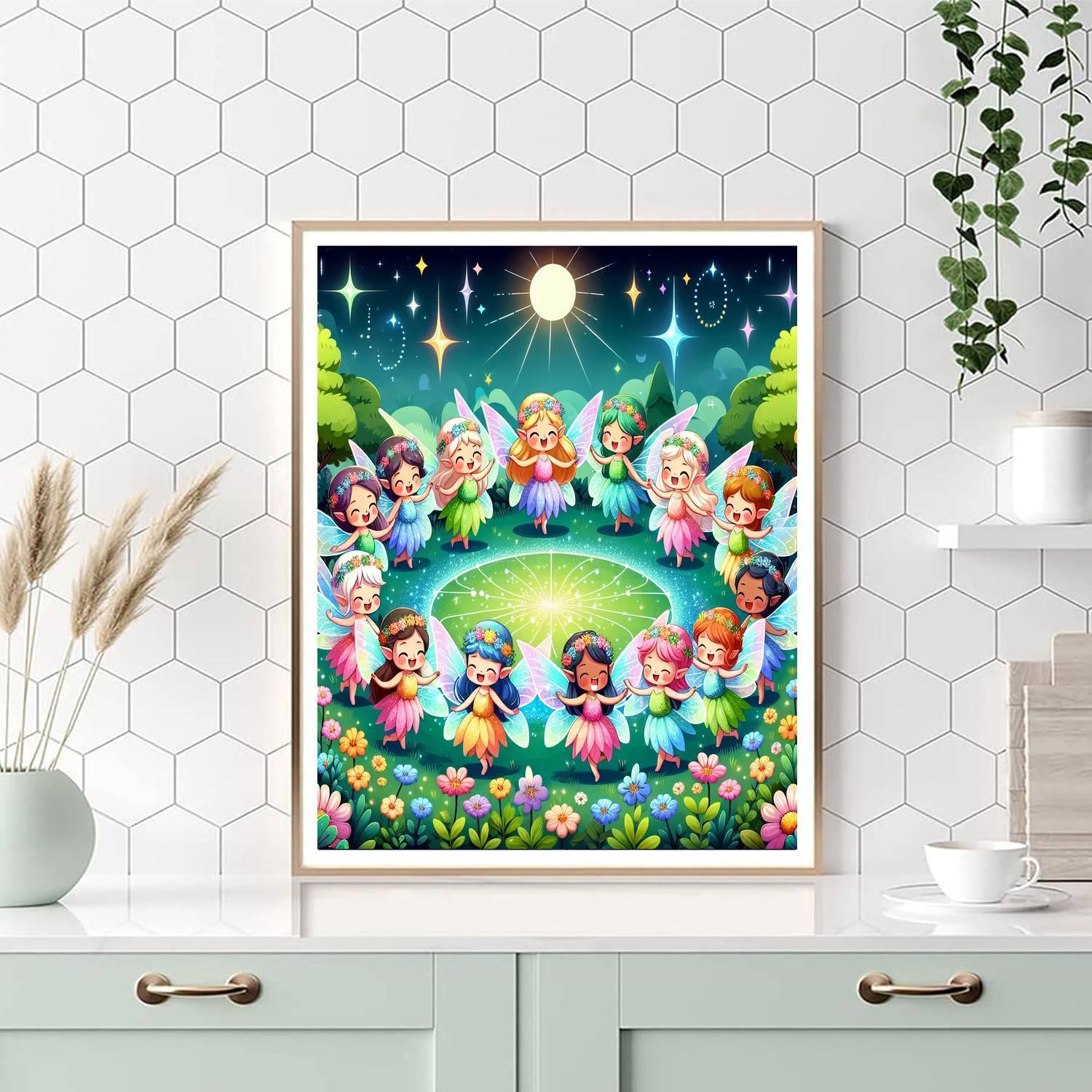 Magical Fairy Circles Paint By Numbers Art