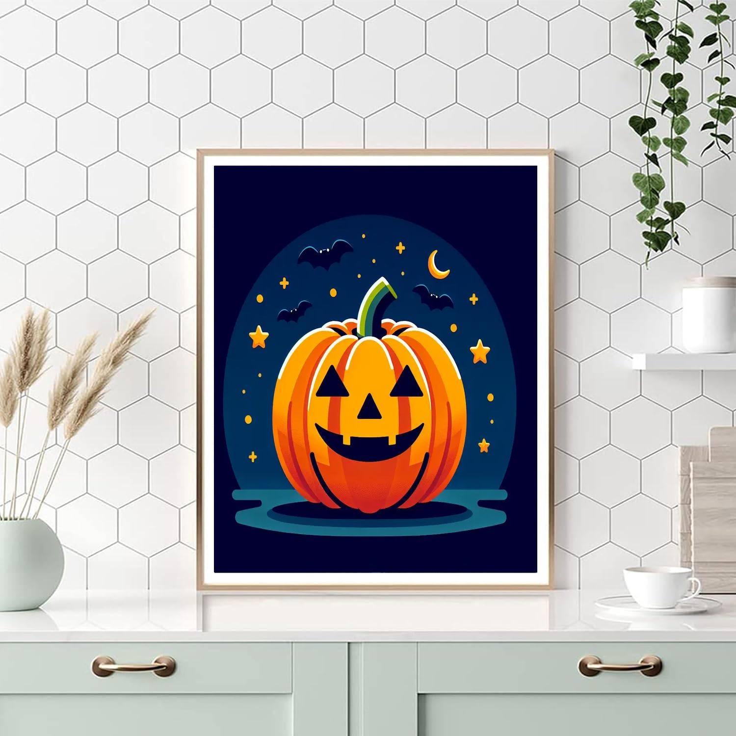 Jolly Jack-o'-lantern Painting Number Kit