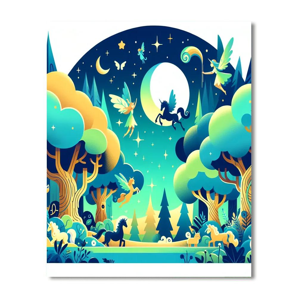 Forest Kingdom Adventure Painting Number Kit