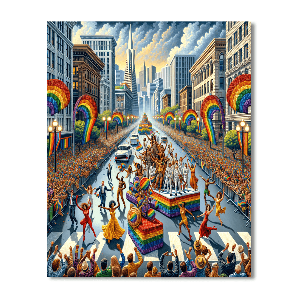 The San Francisco Pride Parade Paint By Color