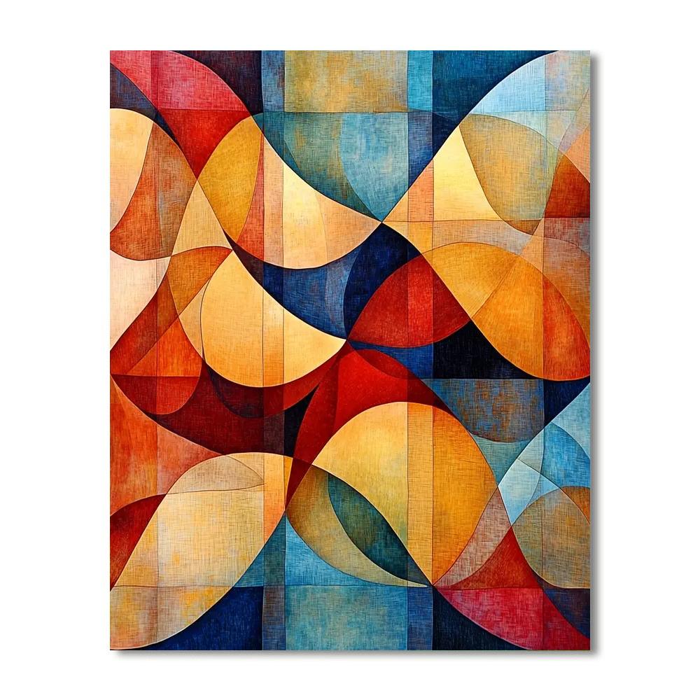 Paul Klee Inspired Melody Of Geometric Whispers  Numbered Painting Kits