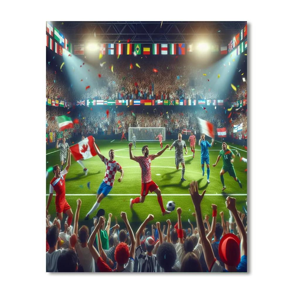 World Cup - Various Locations Paint By Numbers Kits