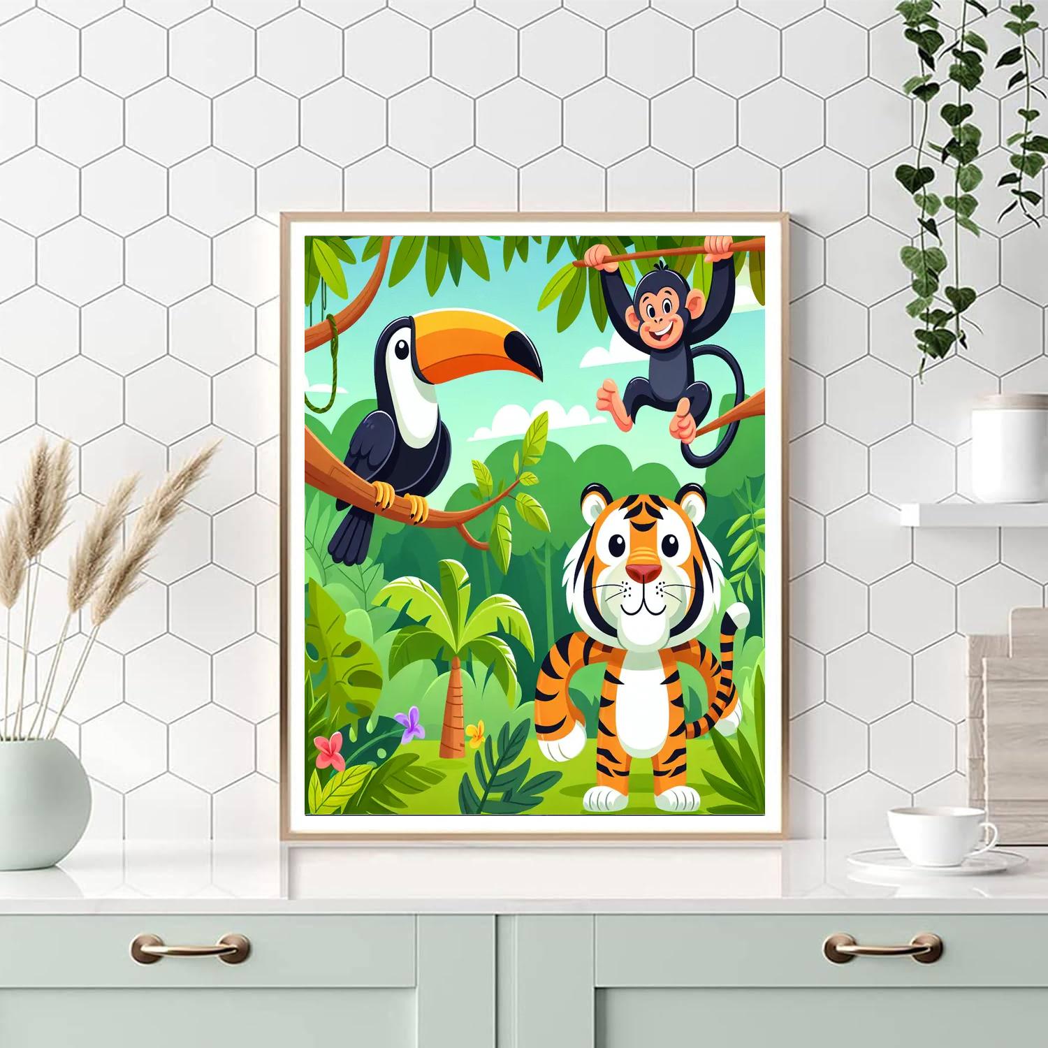 Eco Explorer's Jungle Painting By Numbers Kit