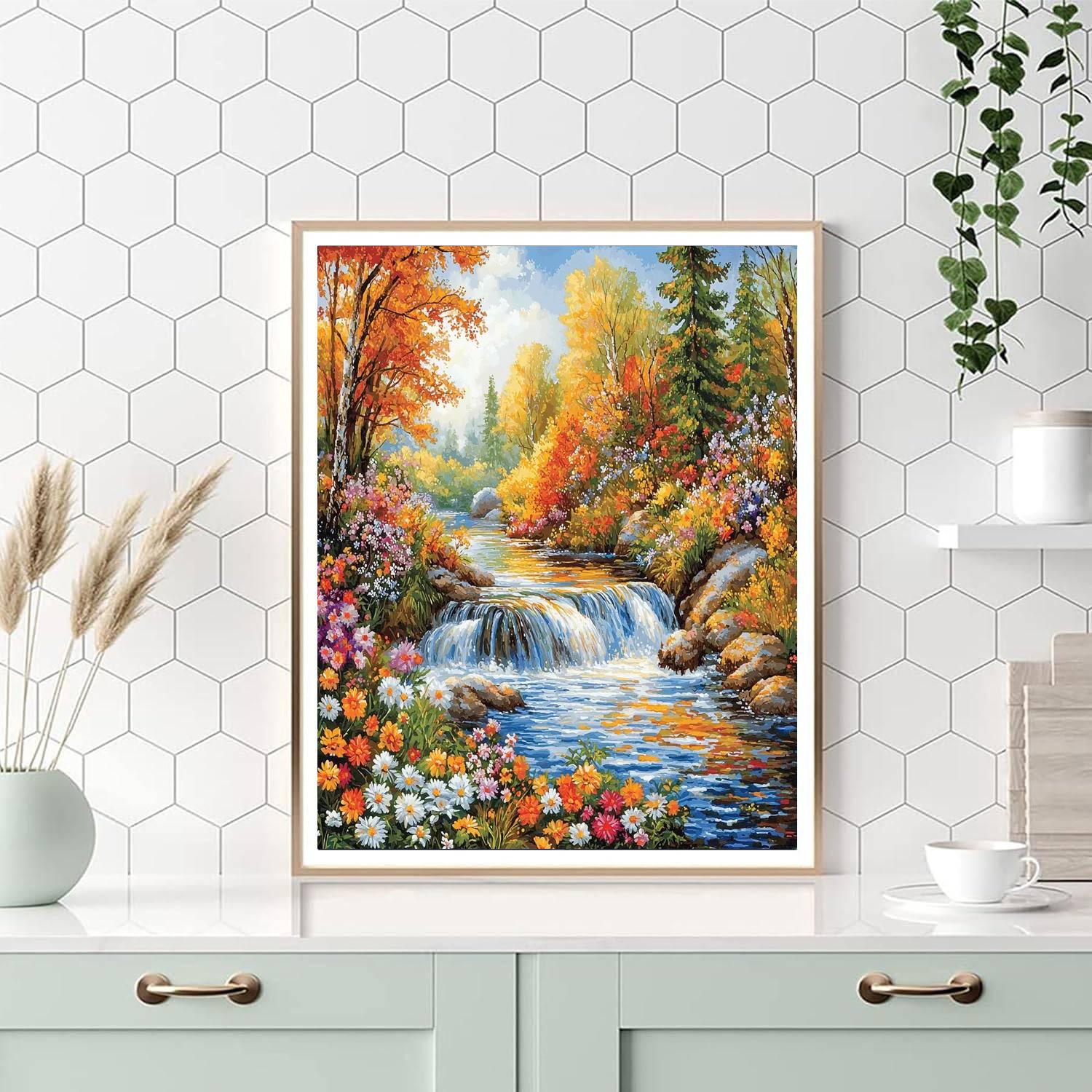 Pierre-Auguste Renoir Inspired Charming Riverside  Number Painting