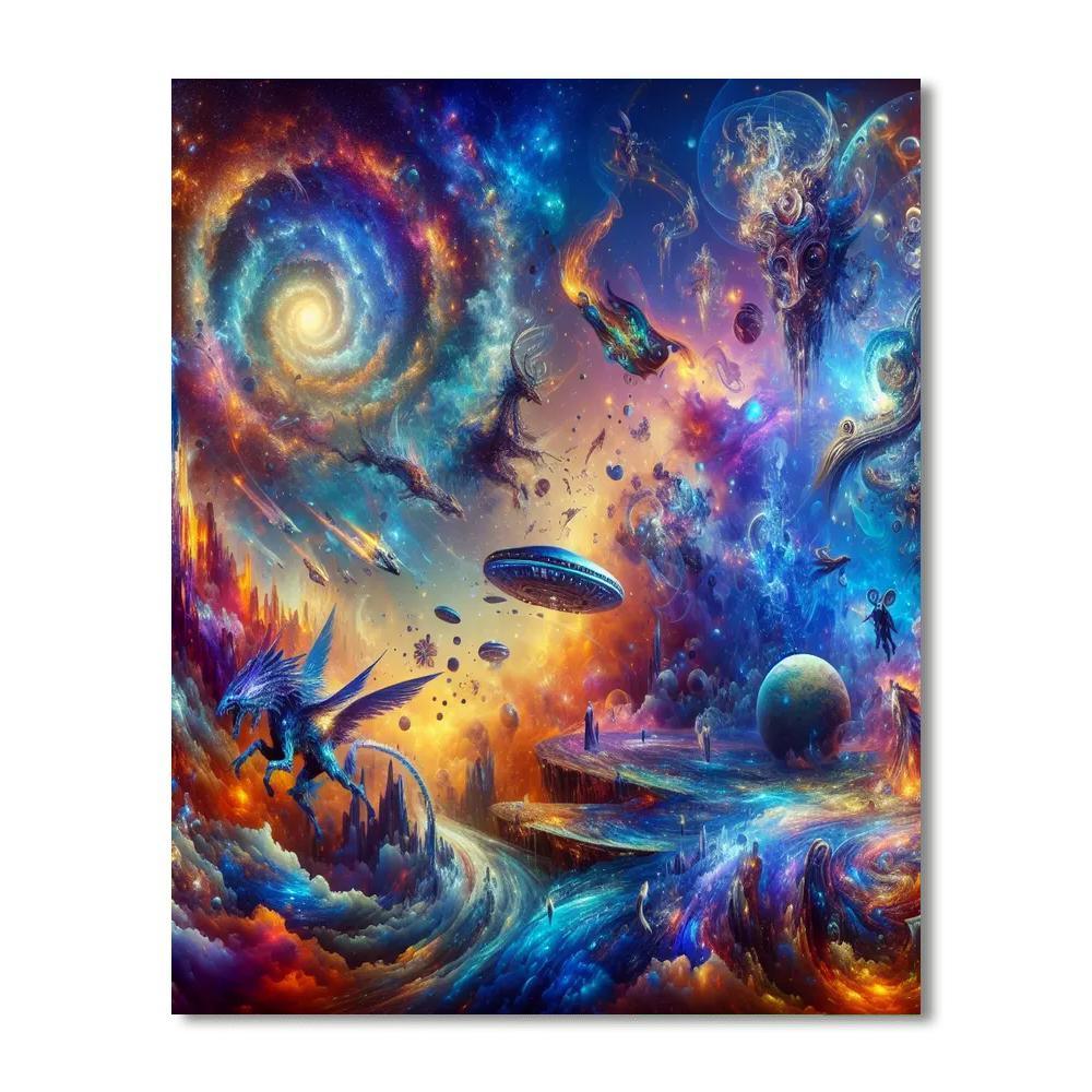 Adventure Through Time And Space DIY Paint By Numbers