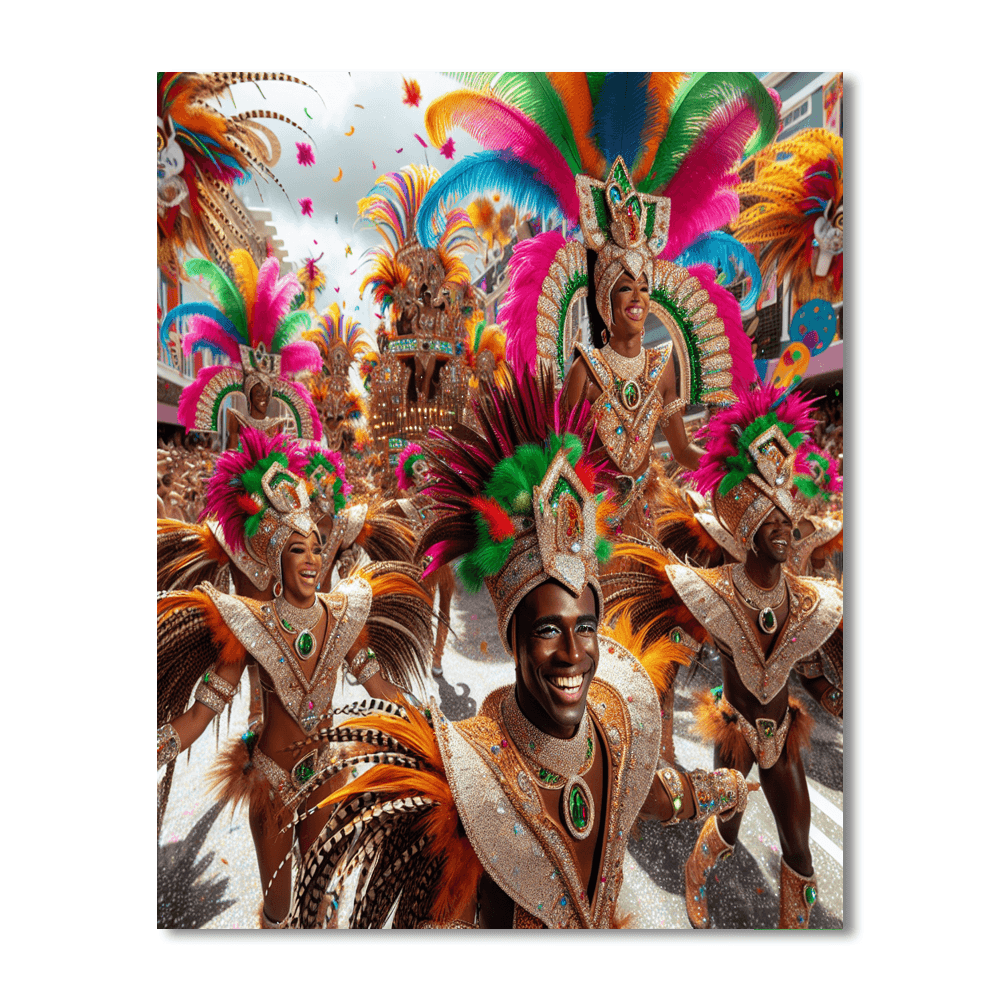 Willemstad Carnival - Curacao Number Painting