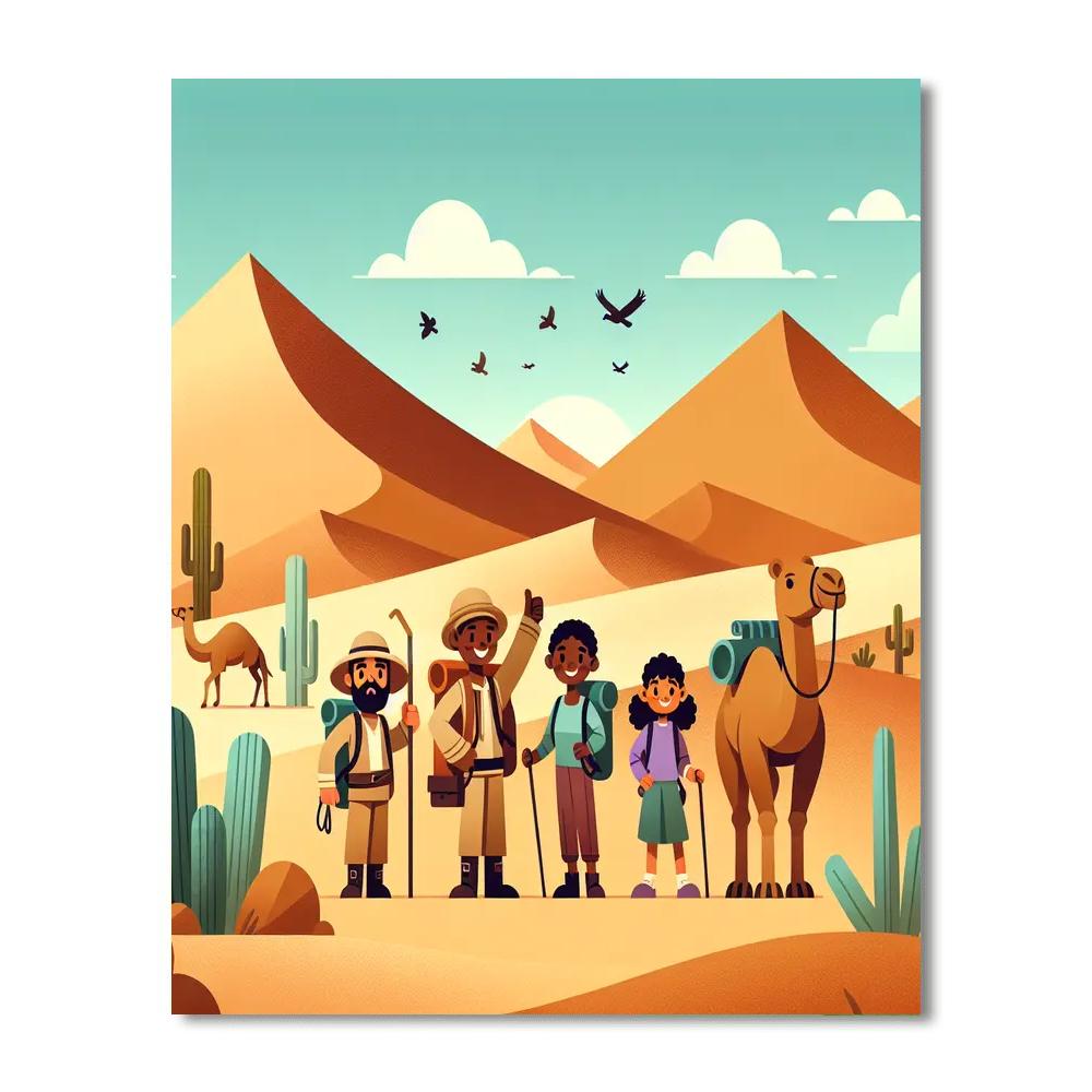 Desert Explorer Expedition DIY Paint By Numbers