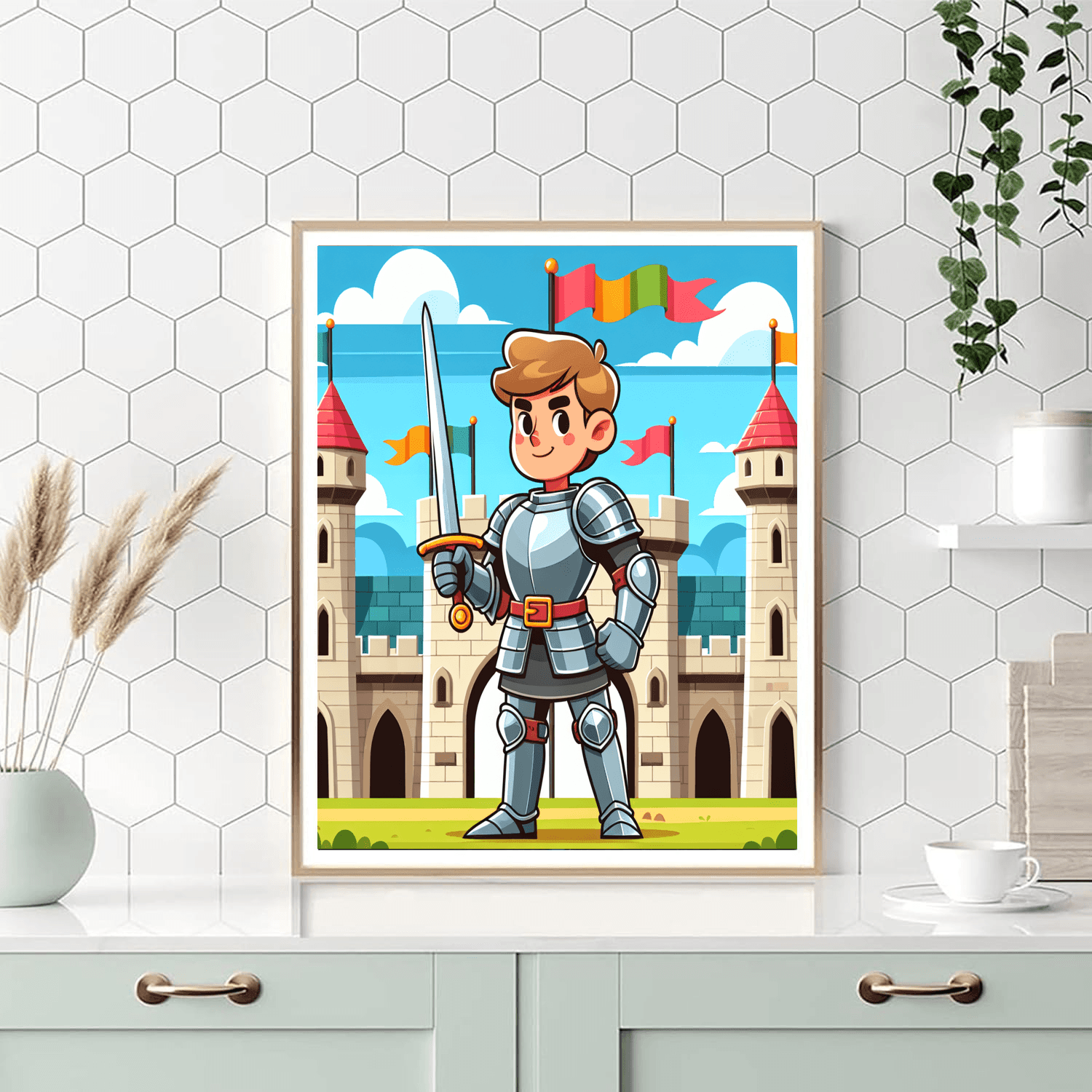 Heroic Knight Quest Paint By Numbers