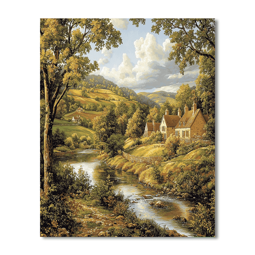 Gainsborough Inspired Timeless Historical Landscape - DIY Painting By Numbers Kit