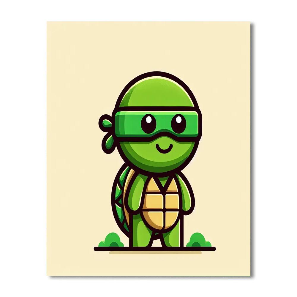 Ninja Tortoise Paint By Number