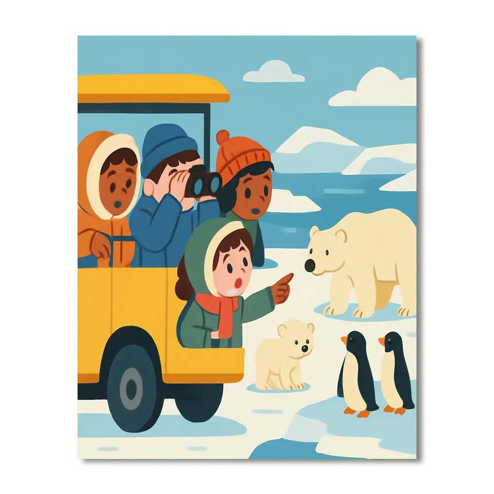 Safari In The Arctic Paint By Number