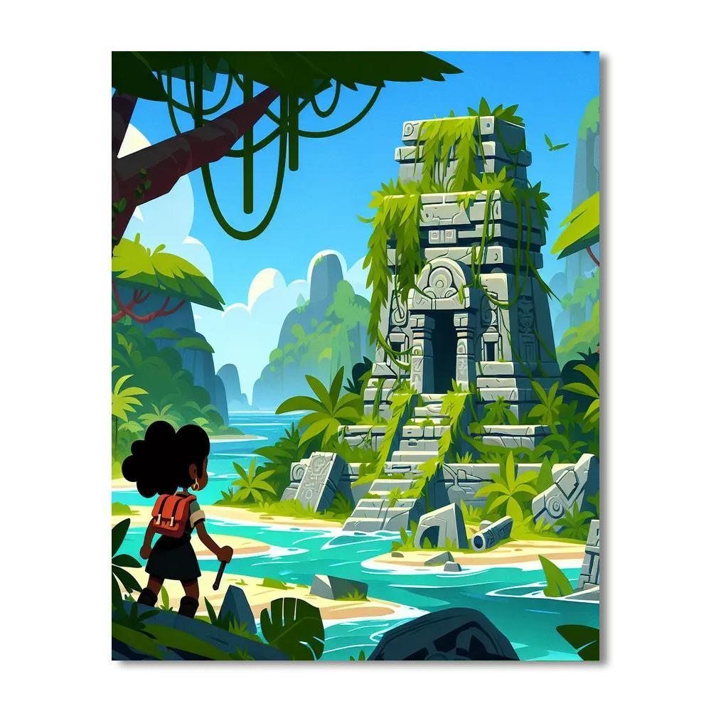 Mystery Island Expedition Painting Number Kit