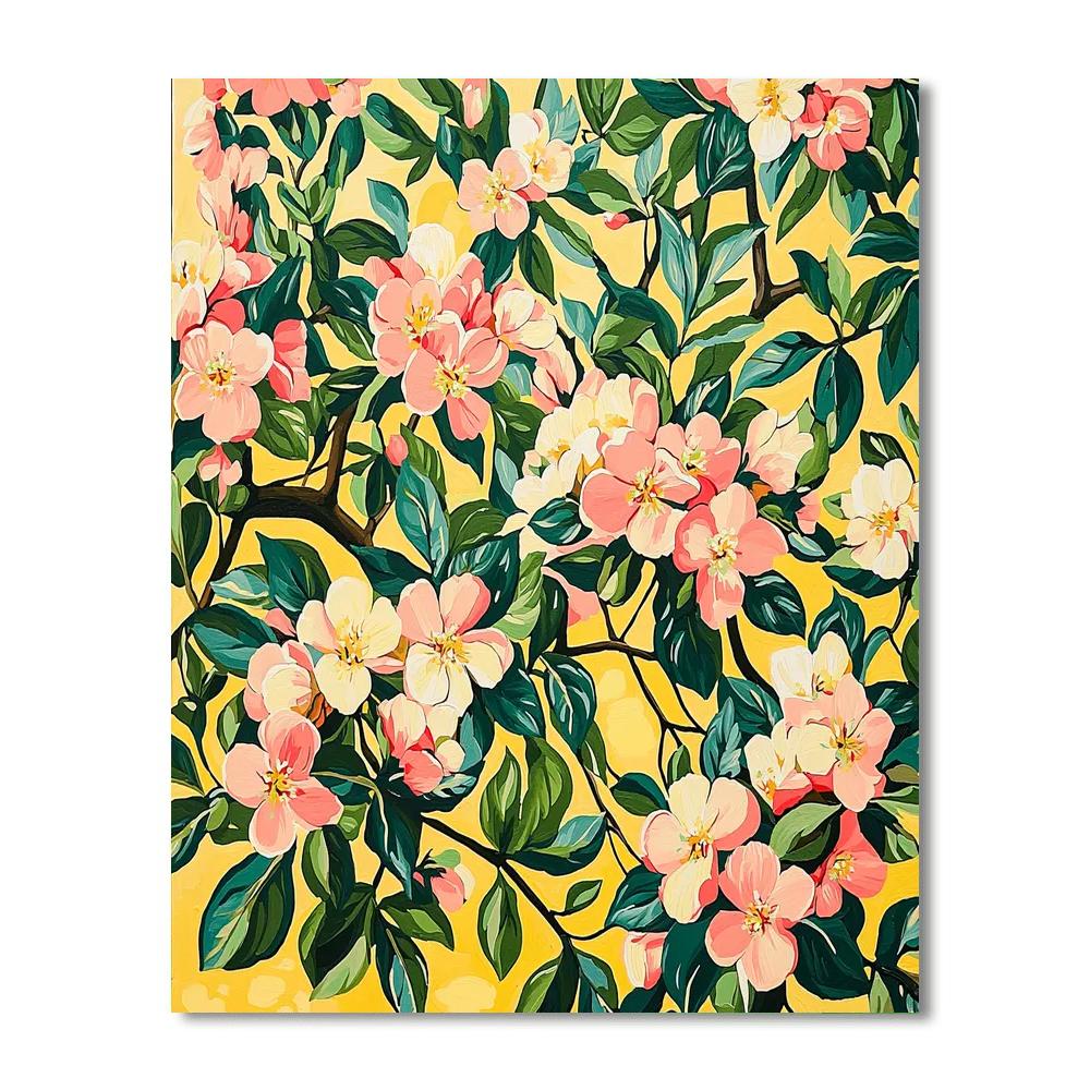 Nandalal Bose Inspired Blossoming Song Of Spring  Painting Number Kit