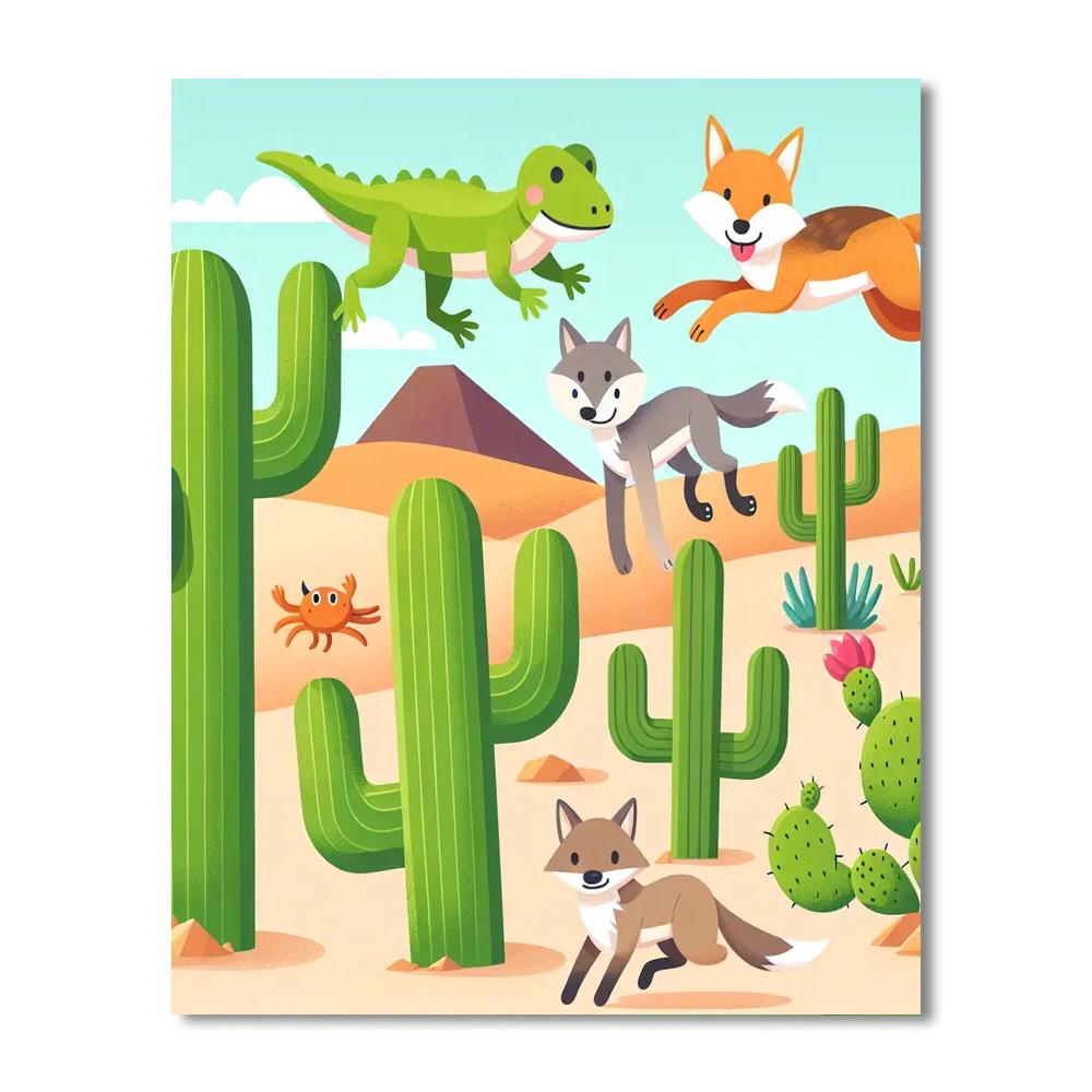 Cactus Critters Paint By Numbers Kits