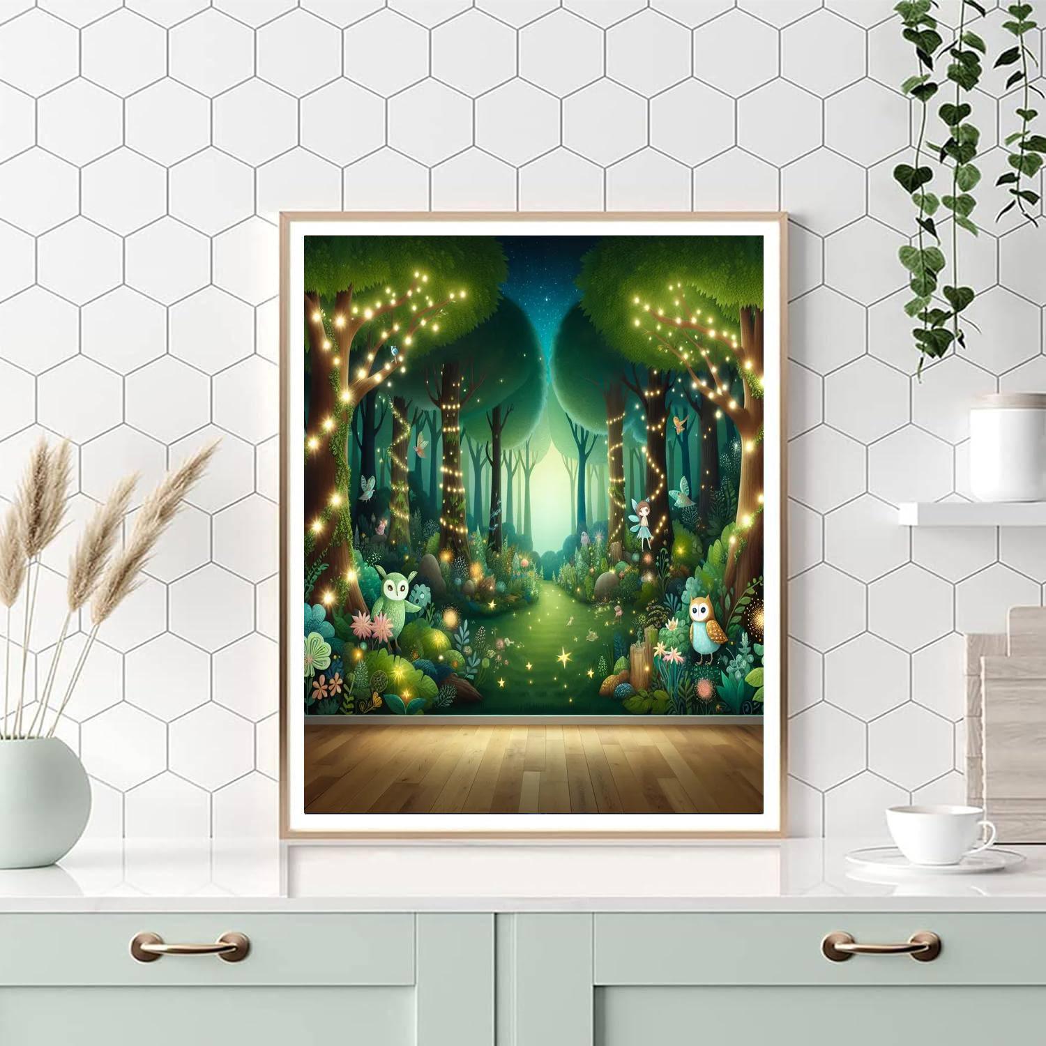 Enchanting Forest Fairy Tale Paint By Numbers Art