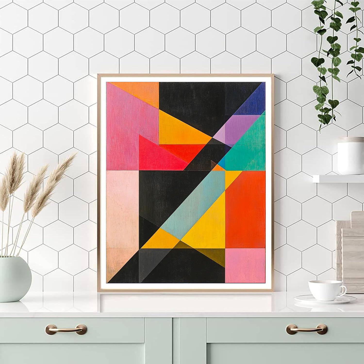 Kazimir Malevich Inspired Geometric Pulse  Paint By Numbers