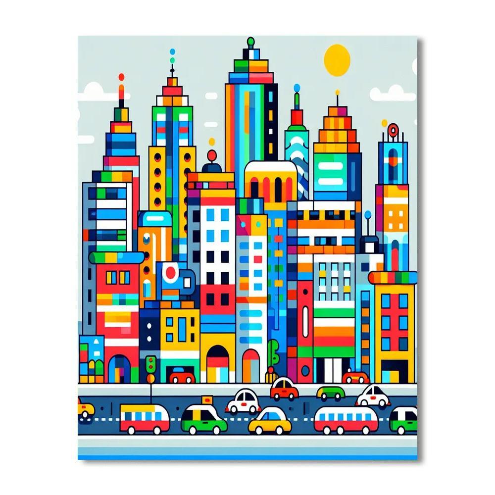 Cityscape Adventures Paint By Color