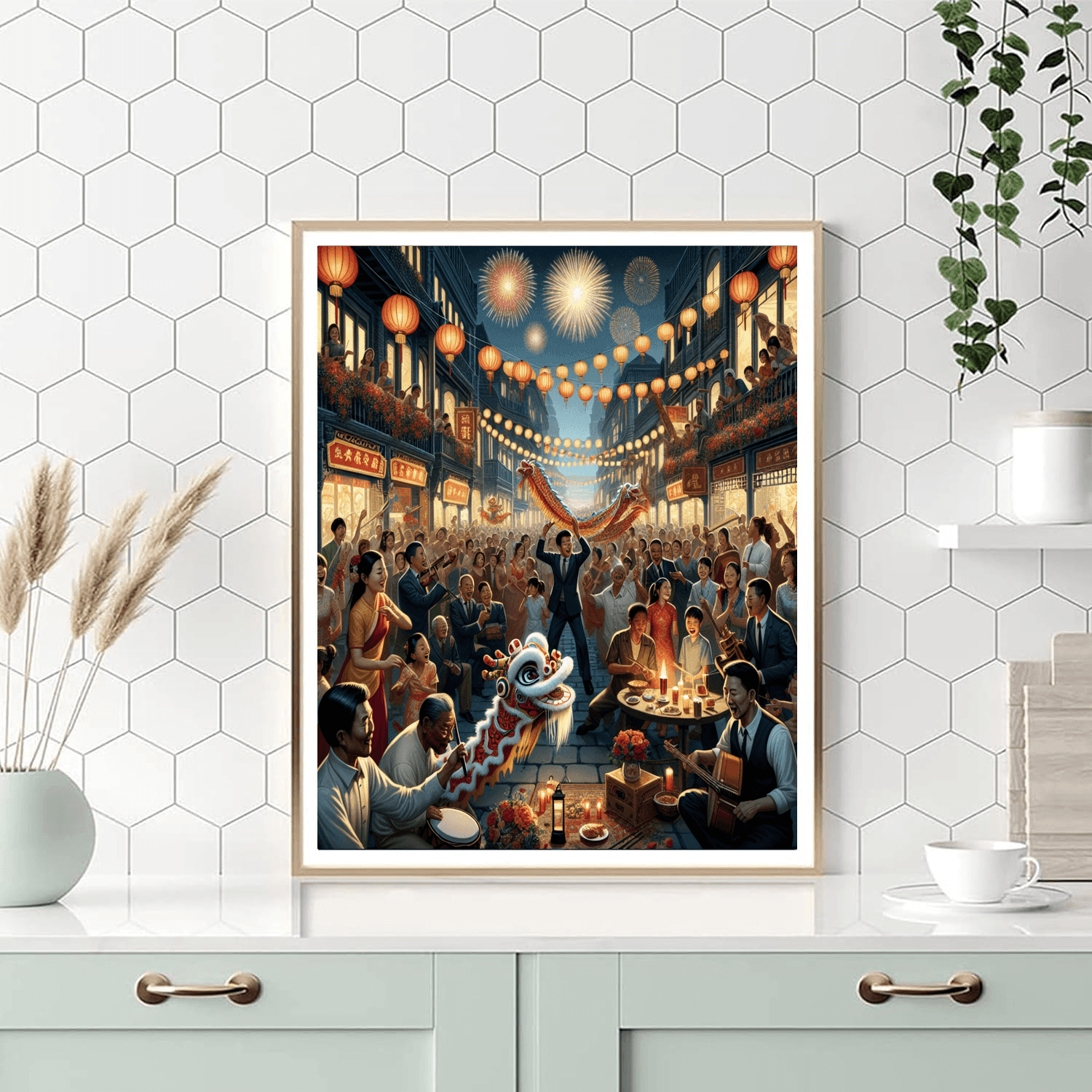 Chinese New Year - Various Locations DIY Paint By Numbers