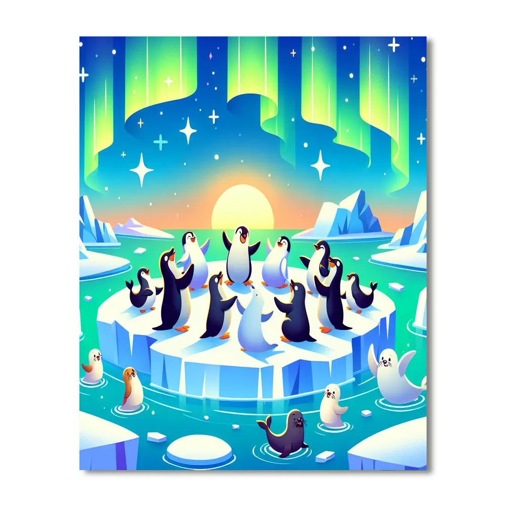 Polar Plunge Party Numbered Painting Kits
