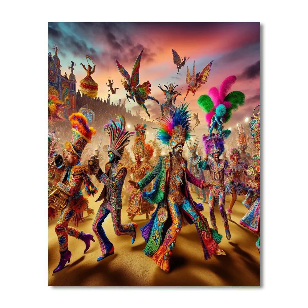 Carnival Of Colors Festival Painting By Numbers Kit