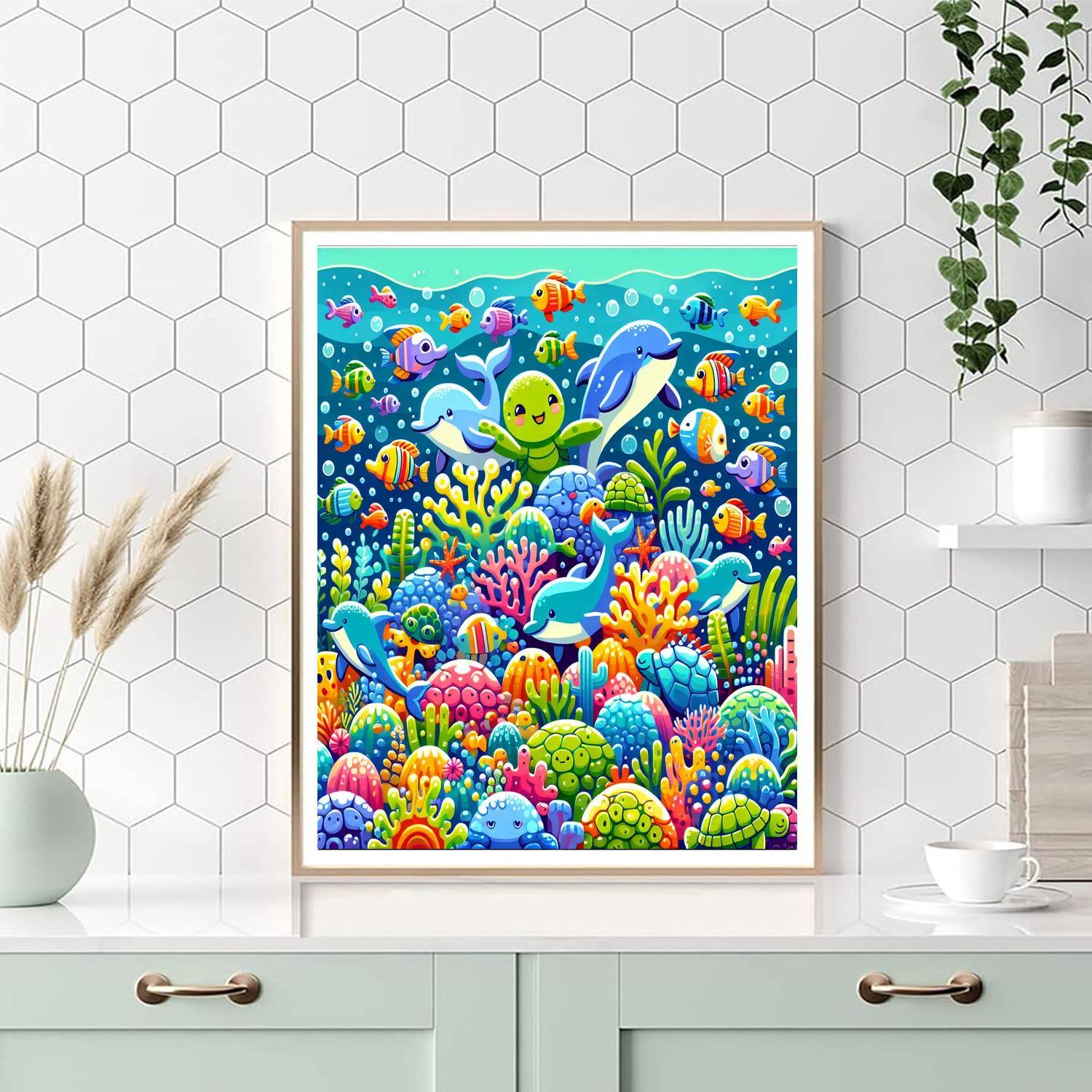 Colorful Ocean Fiesta Painting By Numbers Kit