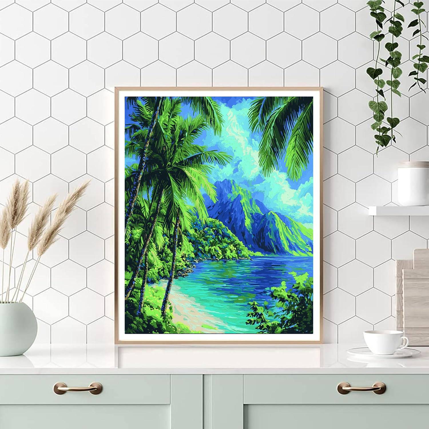 Paul Gauguin Inspired Tropical Island Reverie  Paint By Numbers