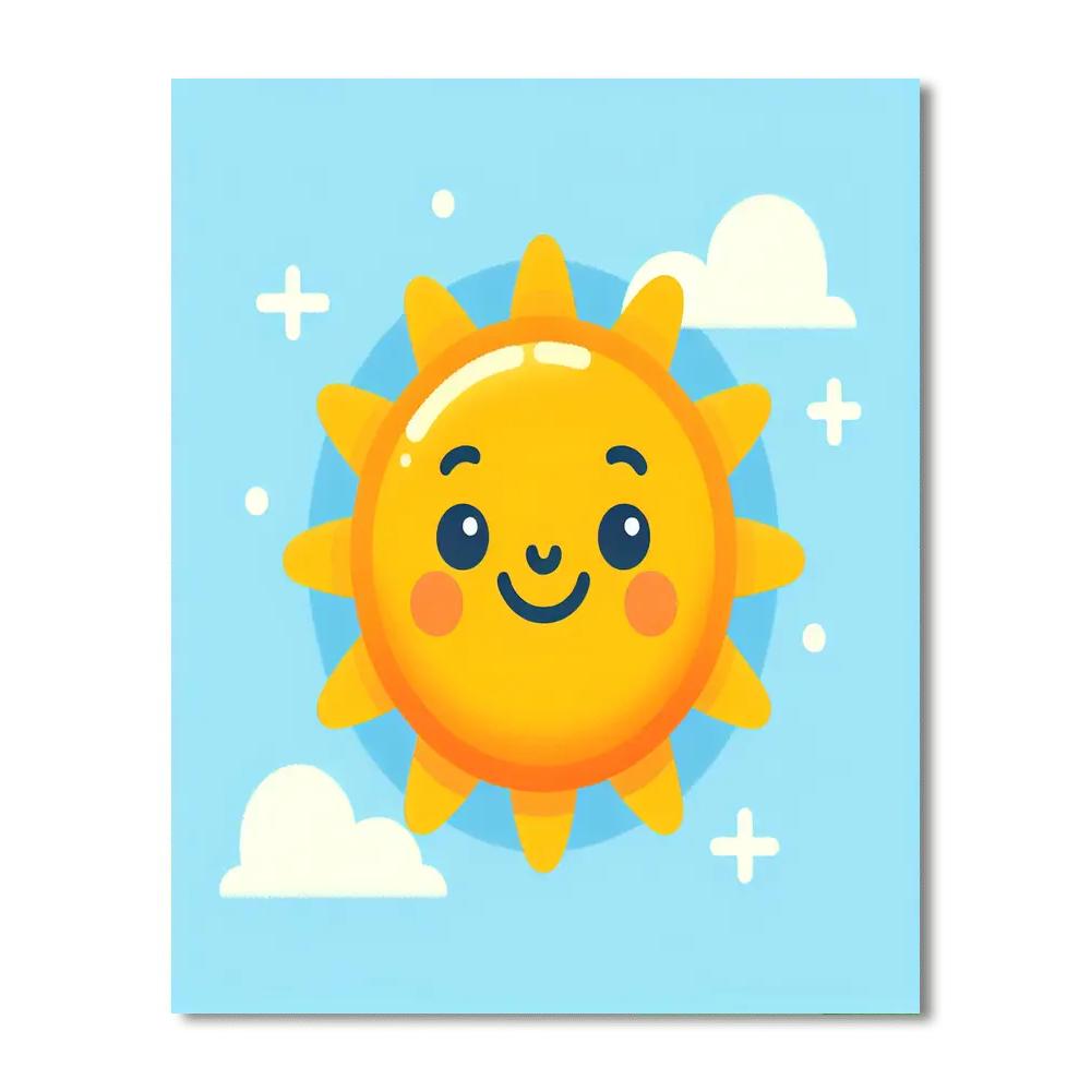 Happy Sun Numbered Painting Kits