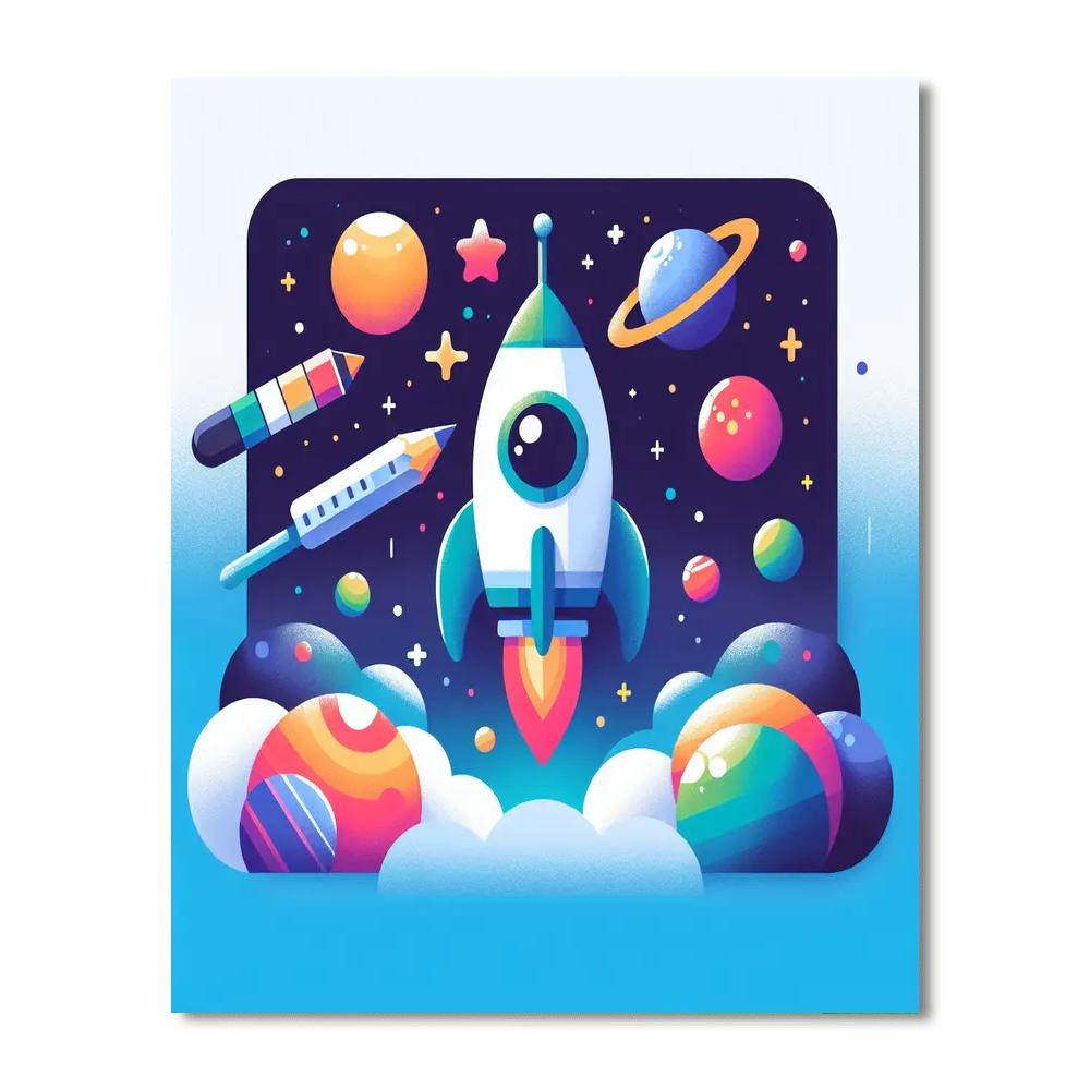 Galaxy Of Stars Adventure Number Painting