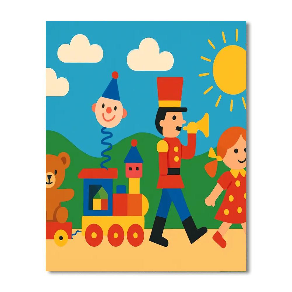 Joyful Toy Parade Paint By Number