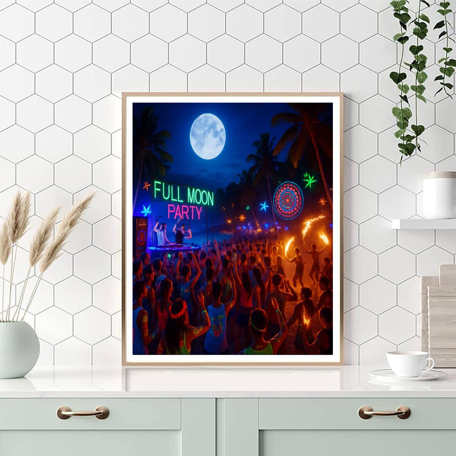 The Full Moon Party - Thailand DIY Paint By Numbers