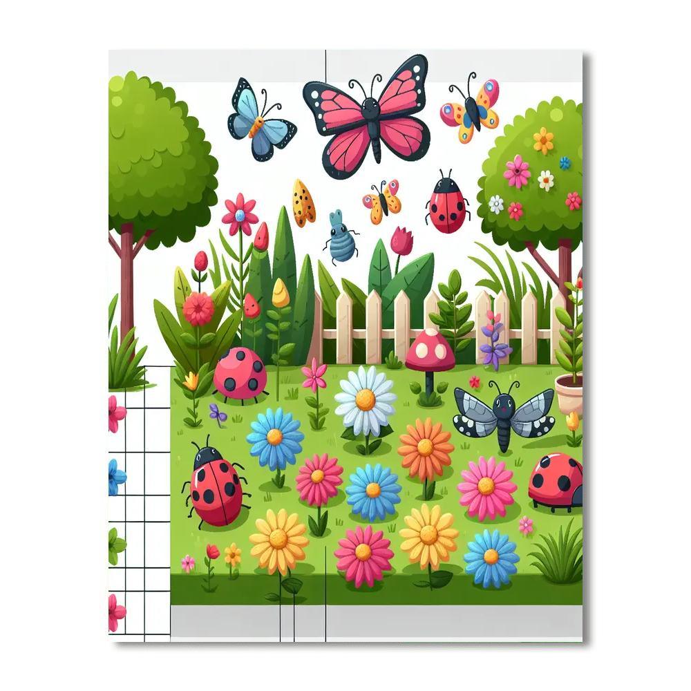 Garden Critters Playground Painting By Numbers Kit