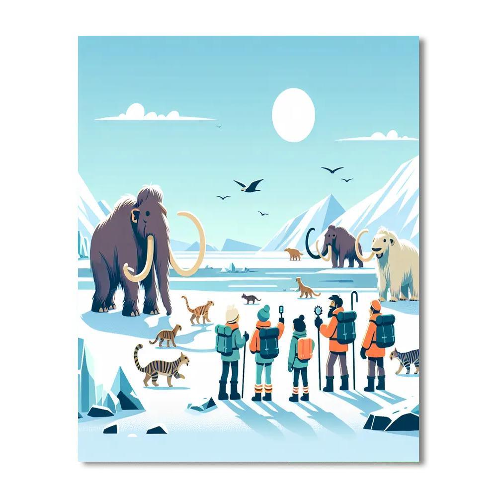 Ice Age Discovery Painting By Numbers Kit