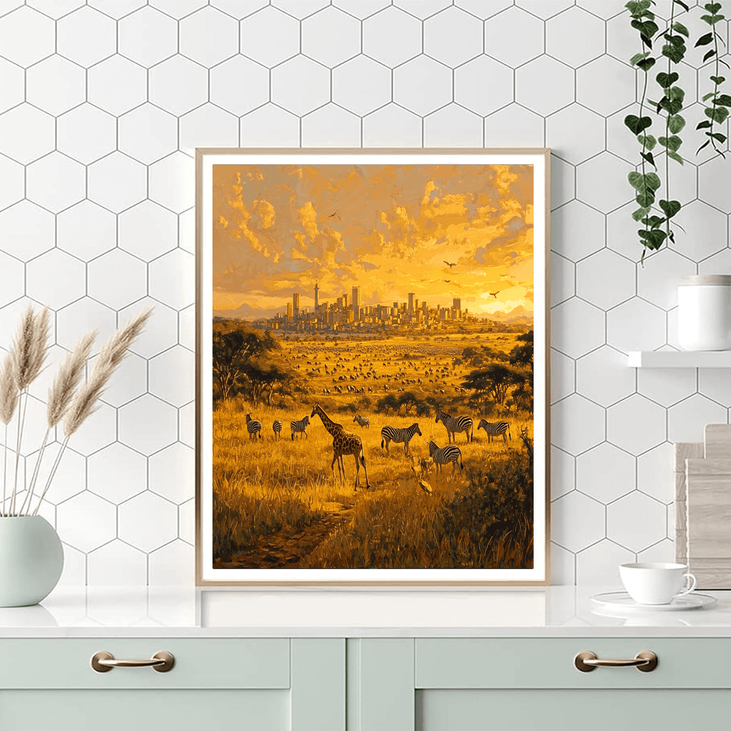 Nairobi National Park - Kenya Number Painting