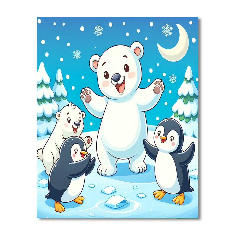 Snowy Adventure Numbered Painting Kits