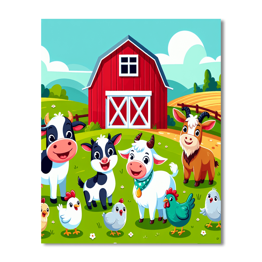 Adventure At The Farm DIY Paint By Numbers