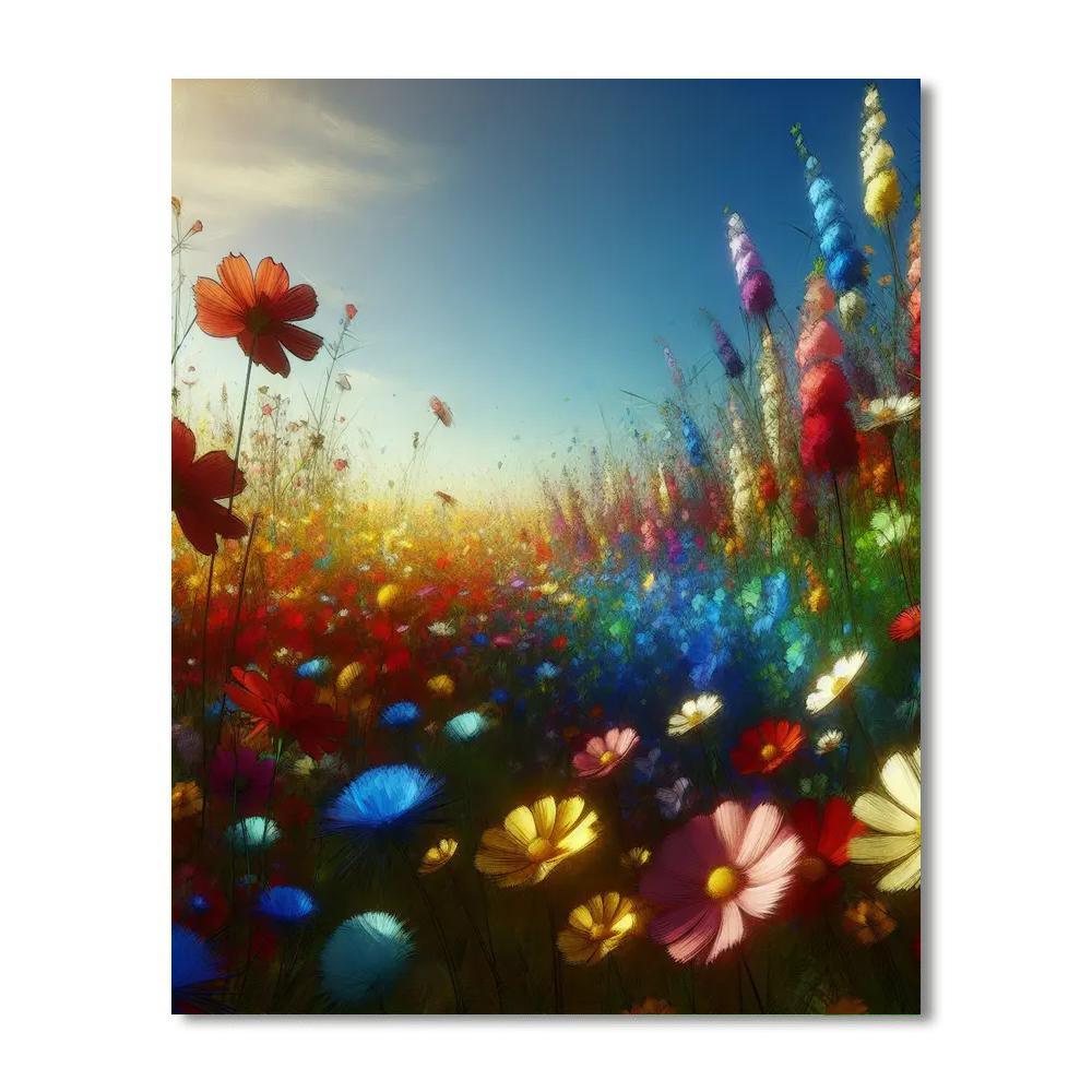 Wildflower Meadow Joy Numbered Painting Kits