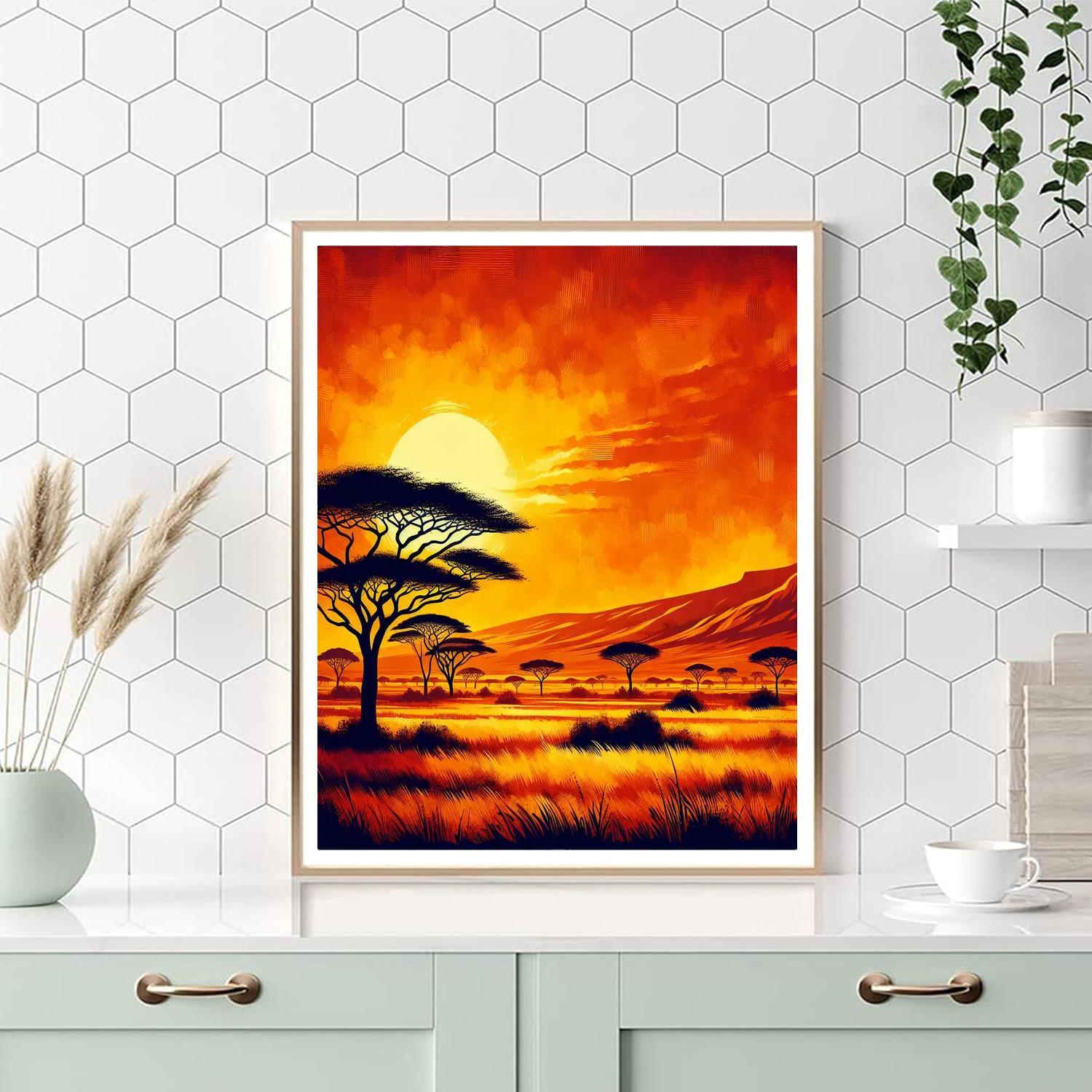 Wild Savanna Numbered Painting Kits