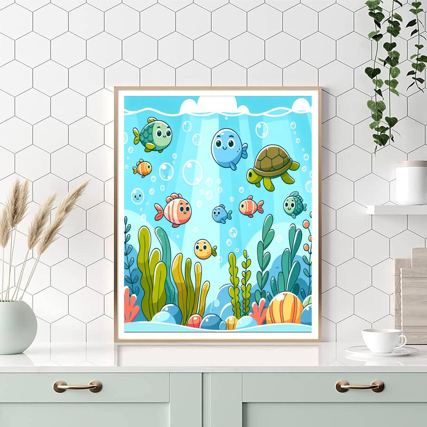 Creative Ocean Friends Painting By Numbers Kit