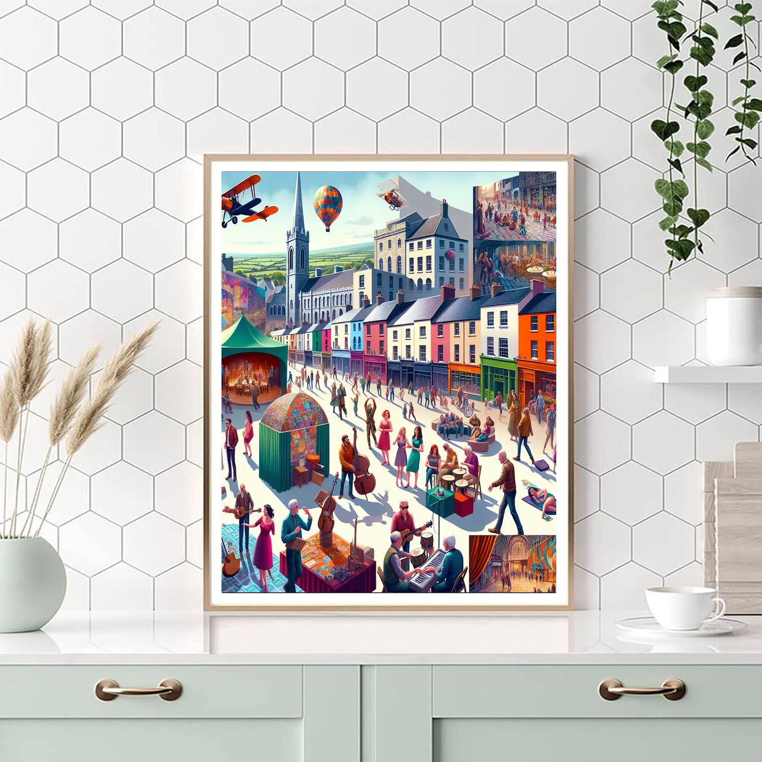 The Galway International Arts Festival - Galway, Ireland Number Painting