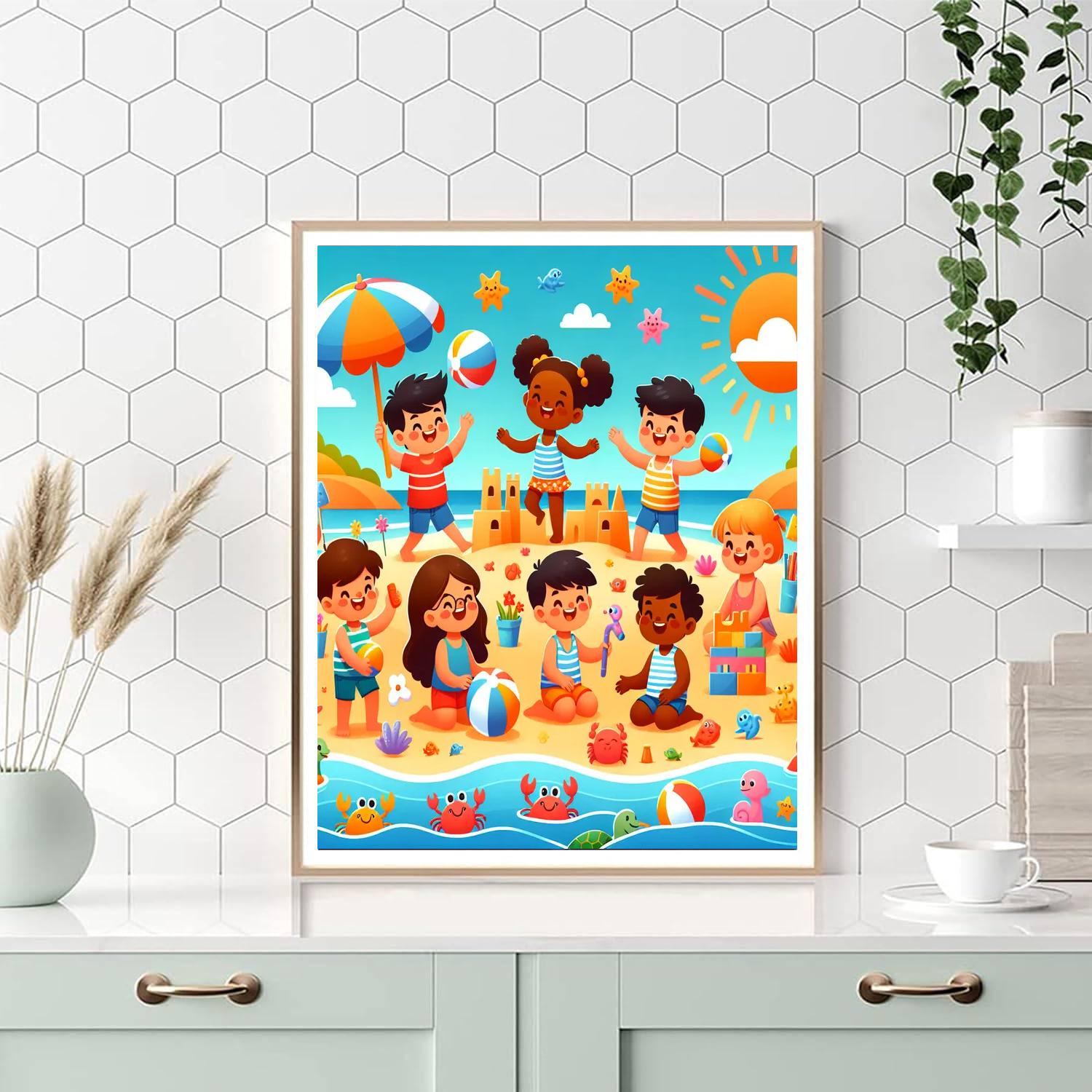 Fun In The Sun Beach Party Paint By Numbers