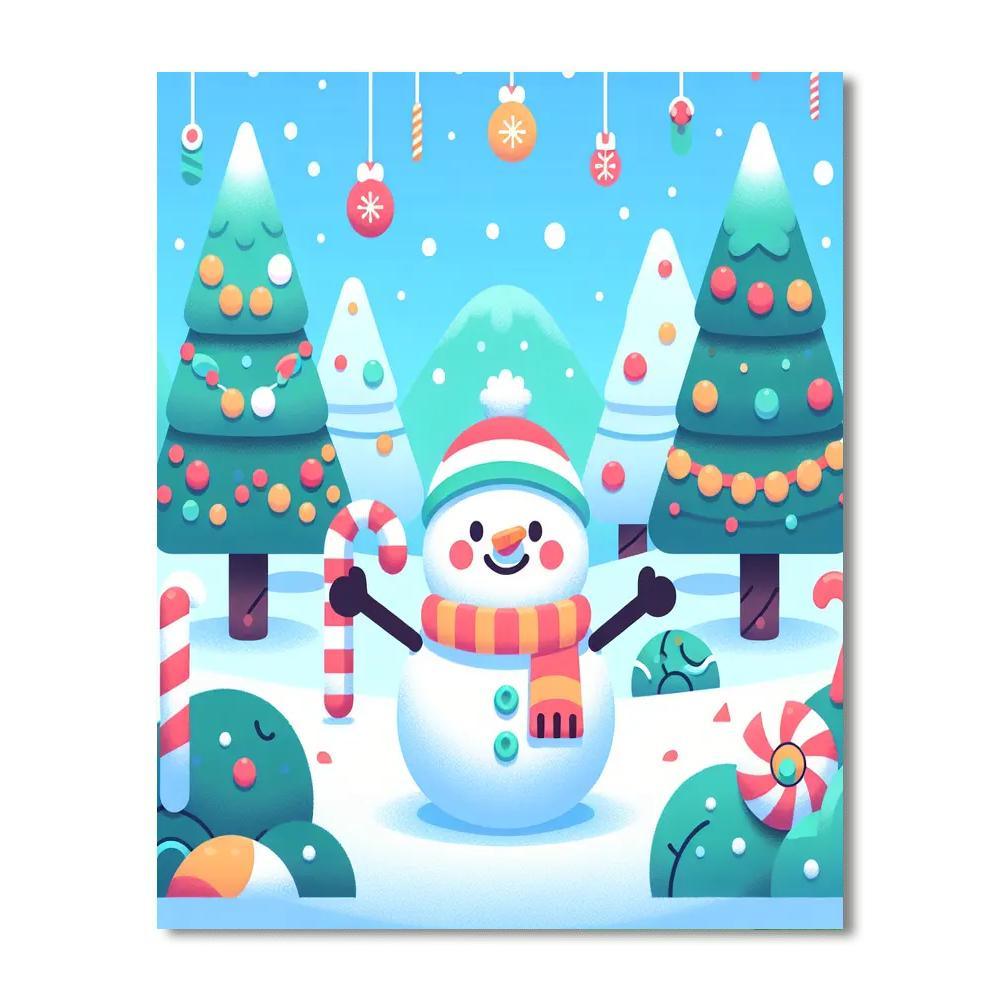 Merry Holiday Scenes Paint By Numbers Kits