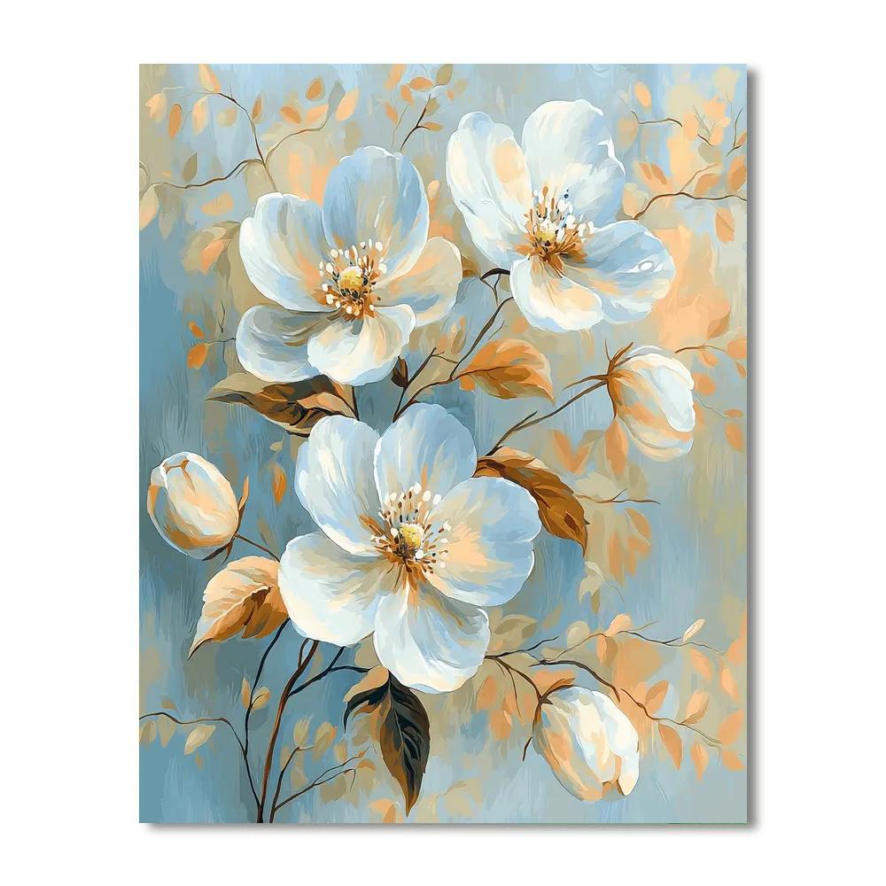 Leonardo Da Vinci Inspired Fleeting Blossoms  Paint By Number