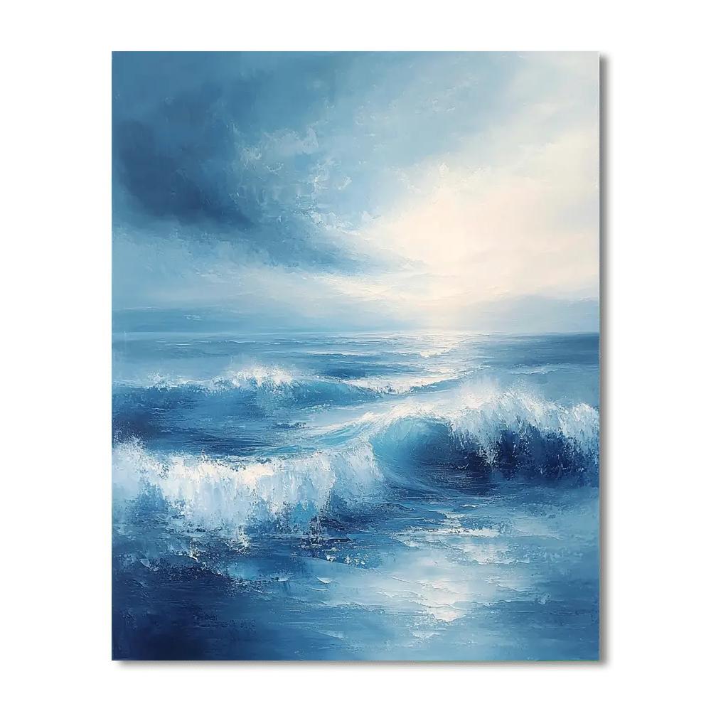 Paul Cézanne Inspired Soft Waves Of Time  Paint By Numbers Kits