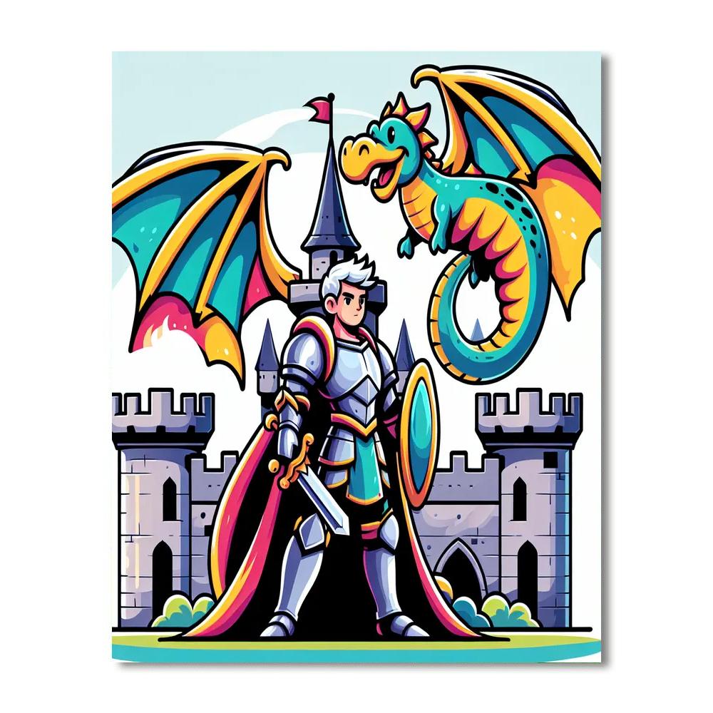 Epic Fantasy Adventures Painting Number Kit