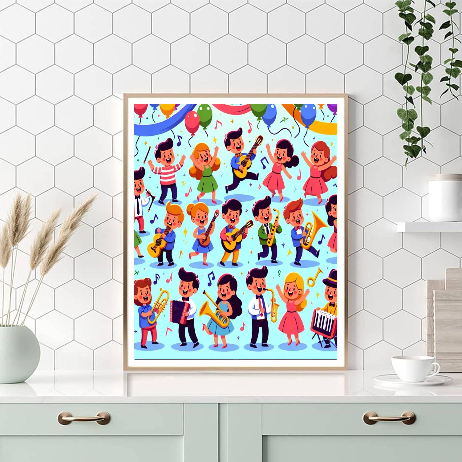 Festive Fiesta Frolic Painting By Numbers Kit