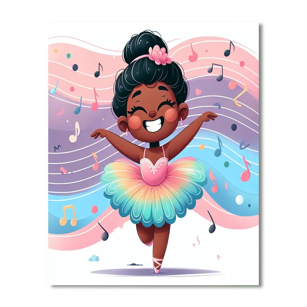 Dancing Ballerina Paint By Numbers Art