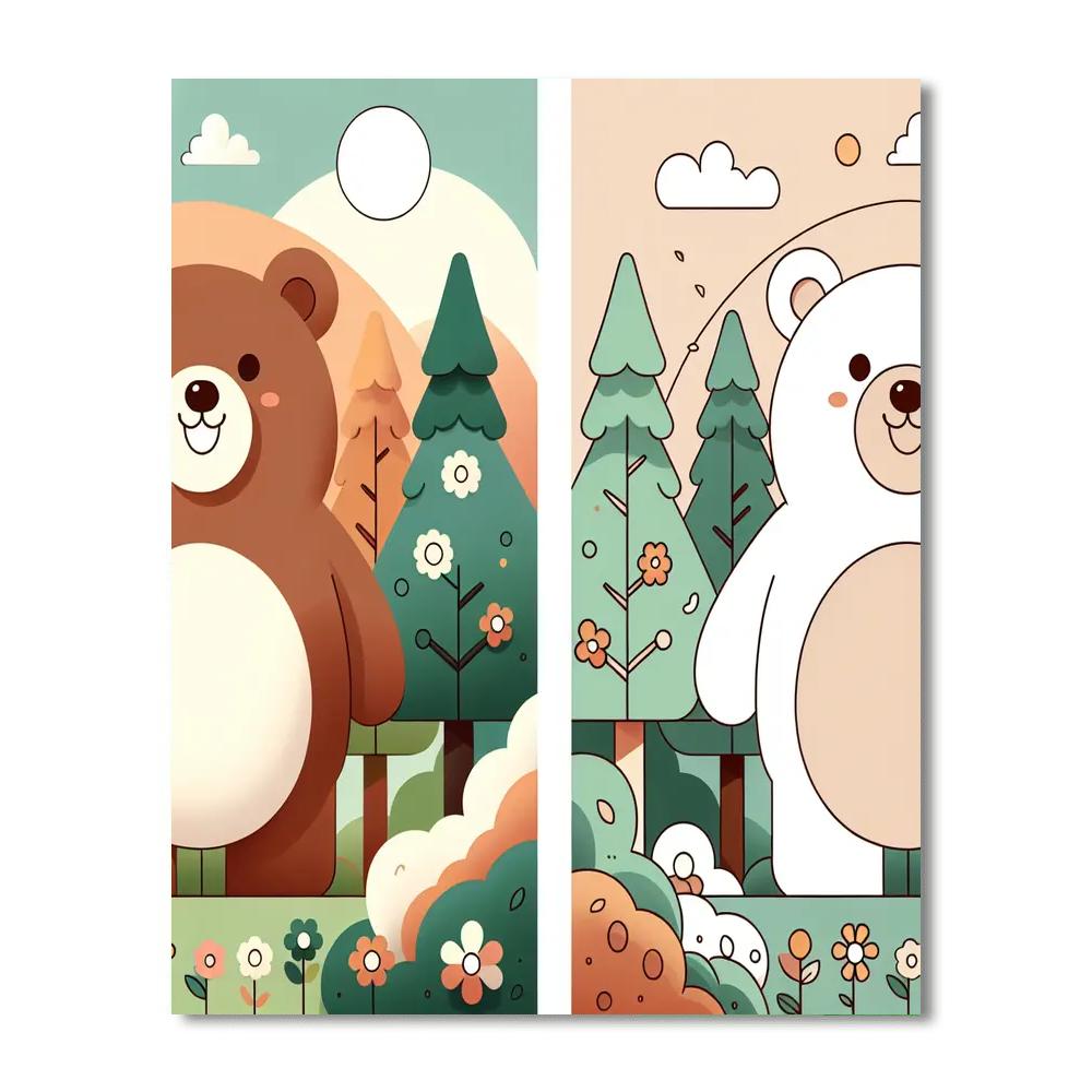 Sunny Bear Numbered Painting Kits