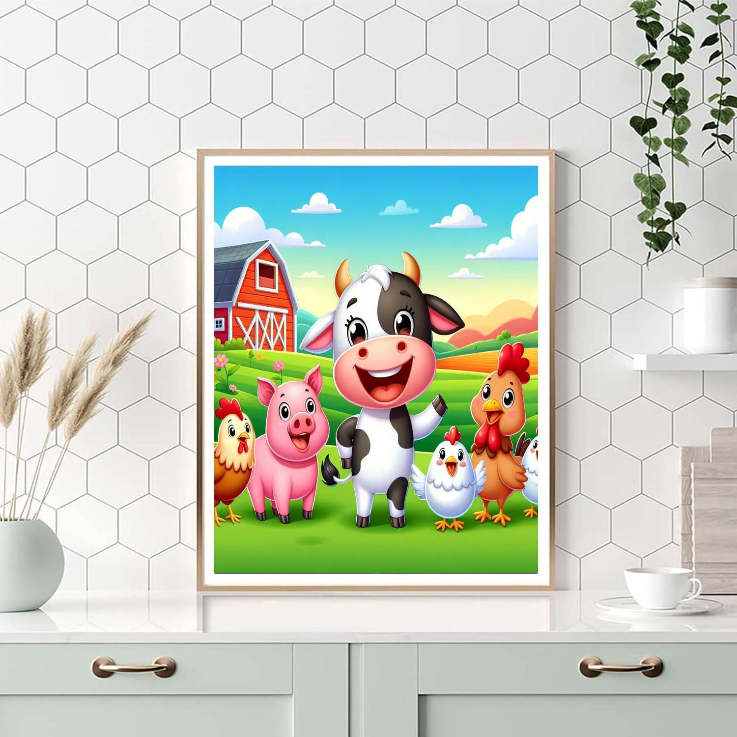 Fantastic Farm Adventure Painting Number Kit